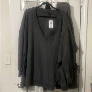 Dark Gray V-Neck Sweater size 3